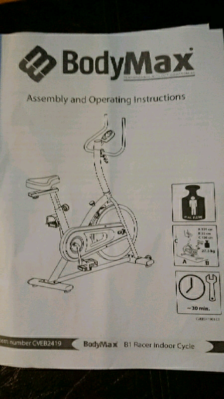 bodymax b1 racer indoor cycle exercise bike